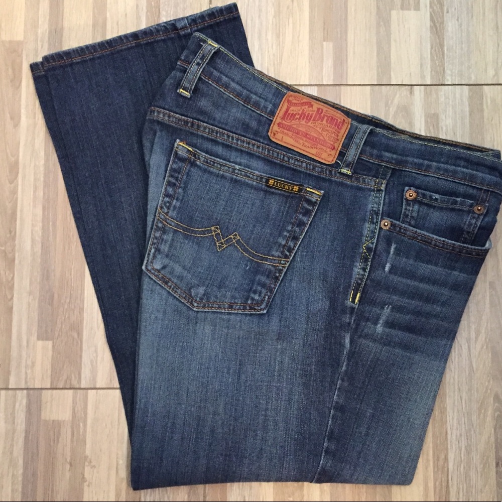 Lucky 🍀 Brand cropped denim jeans size 12